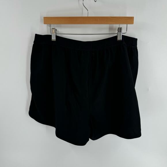 Madewell MWL Allways Pull-On Shorts Black Relaxed Fit Elastic Waist Size XXL - Picture 3 of 9